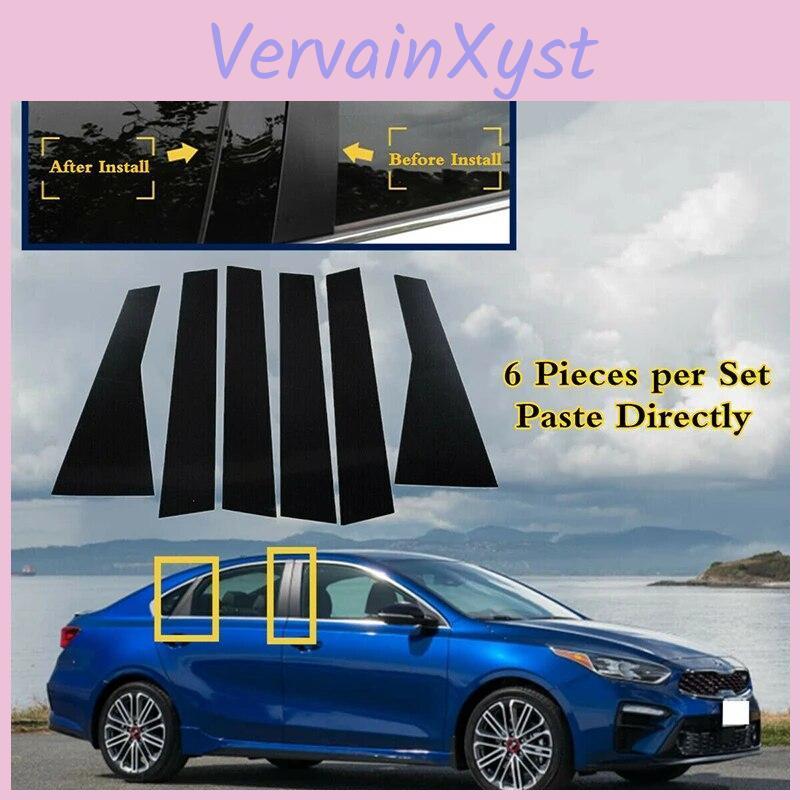 Car Door Posts Pillar Window Cover Trim Bc Column Sticker For Kia Forte Sedanhatchback K3 Cerato 20192023 Exterior Accessories