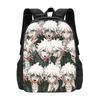 Nagito Komaeda Pattern Design Bag Student's Backpack Nagito Komaeda Lucky Student Ultimate Despair Class 77 B Danganronpa