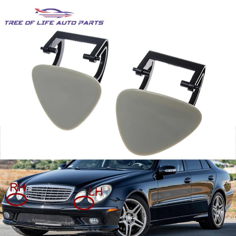 For Mercedes E-class W211 S211 2002 2003 2004 2005 2006 2007 New Front HeadLight Lamp Washer Cylinder Spray Nozzle Cap Cover