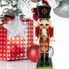 King Soldier Shape Figurine Wood Decorations for Office Unique Desktops Ornament
