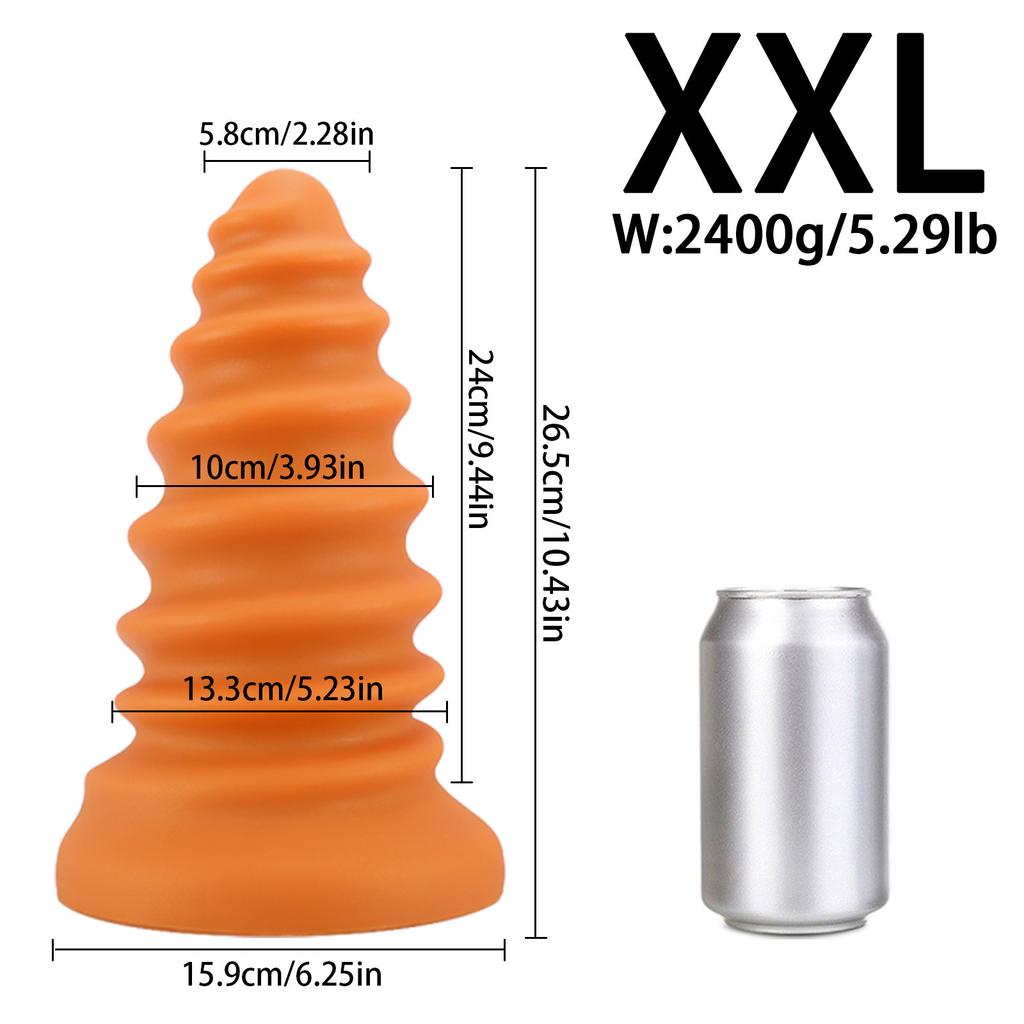 Super Large Screw Nail Butt Plug Men's and Women's Back Court Expansion Masturbation Device Bold Thread Easy To Insert Easy Climax SM Sex Toy