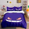 Angry Face, Purple Background. Bedding Sets Duvet Cover Sets Duvet Covers Pillowcases(1 * Duvet Cover 2 * Pillowcases, Without Duvet Insert)