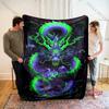1PC Exquisite Chinese Dragon Printed Blanket Bedroom Living Room Sofa Nap Office Shawl Blanket Top Ten Holidays Luxury Gifts