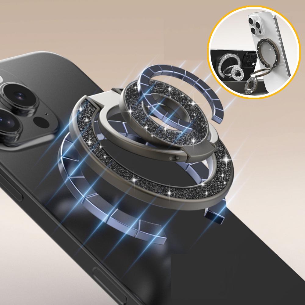Mobile Phone Strong Magnetic Holder for Magsafe Double-sided Magnet Stand Portable Folding Ring Bracket for Xiaomi iPhone 16 15
