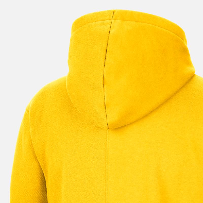 Nike Alphabet Brand Logo Print Knit Pullover Hoodie Men Hoodie Amarillo-Yellow DR9315-728