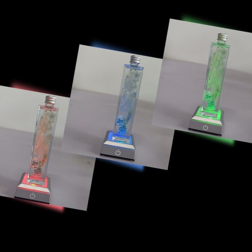 Hefei Erwei Illuminating Coaster with LED Base, Display Light, Stand, Herbarium Base, Illuminated Rainbow Coaster with Touch Switch, Light Up Stage Cr