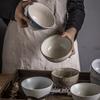 Japanese Rice Bowl Ceramic Rice Bowl Dessert Bowl Retro B & B Tableware Hotel Bowl Household Food Grade Retro Style