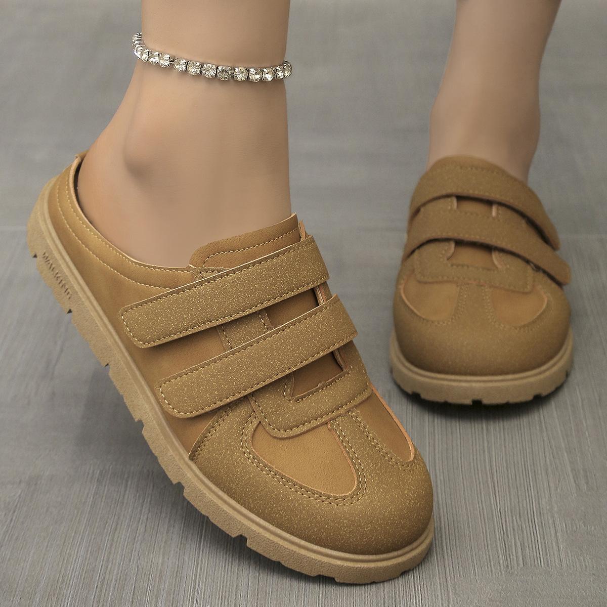 

Обувь Dexun 2025 года, летняя новая женская обувь в стиле ретро, обувь Forrest Gump, повседневная спортивная универсальная сумка, тапочки 41