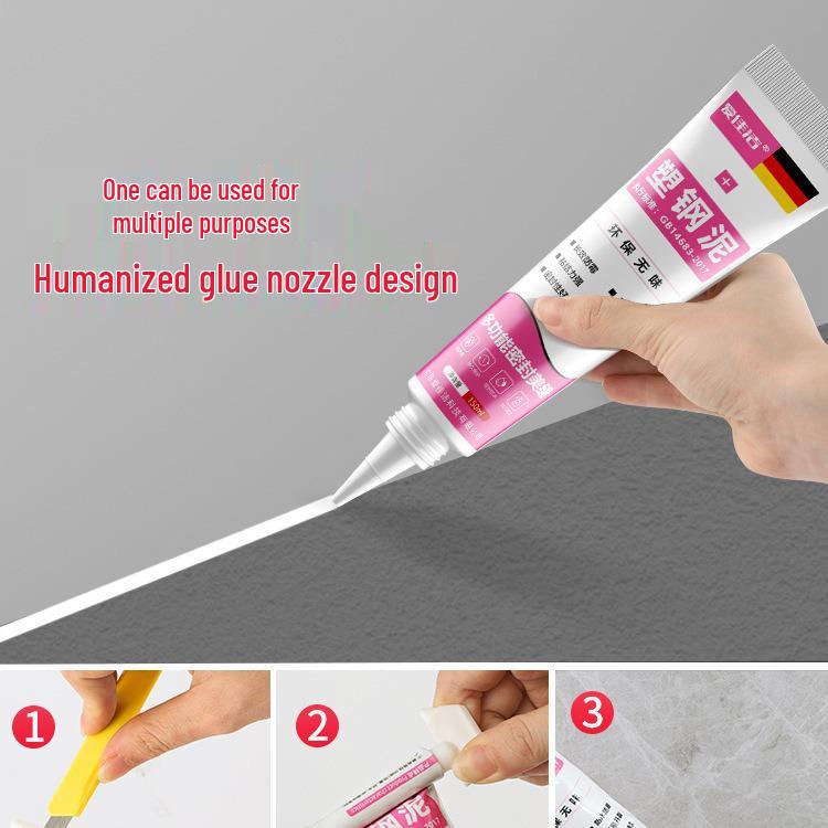 Vodotěsný bílý transparentní tmel na okna a dveře - Silné lepidlo na vnější spáry