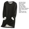O-Neck Long Sleeves Slim Fit Bottoming Shirt Fall Winter Thickened Fleece