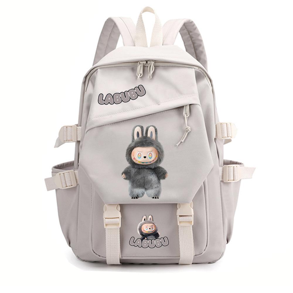 College Style Fashion Backpack Cute Cartoon Print Primary and Secondary School Students Large Capacity Schoolbag