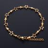 Cute Stainless Steel Bracelet Link Star Chain for Women Hand Chain Wristband Silver and Gold Color Anklet Metal Jewelry Gift
