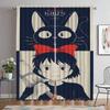 Blackout Curtains for Camera Kiki's Delivery Service Curtains Child Room Halloween Decoration Window Curtain Tulle for Bedroom