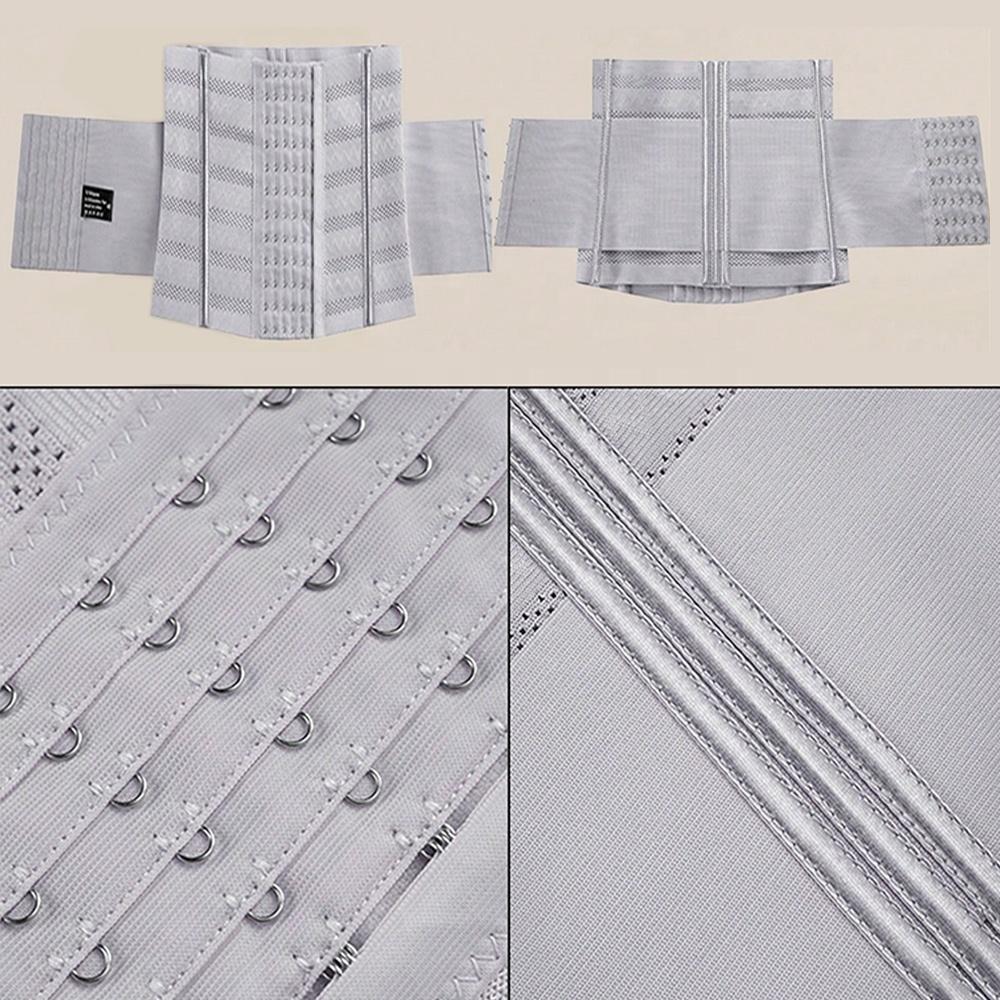 Wrap Waist Trainer Double Belt Faja Body Shaper Corset Shapewear Slimming Sheath Woman Flat Tightens Belly Sheath Waist Trainer