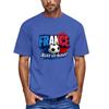 Men's Short Sleeve Crew Neck T-Shirt with Football Graphic and Text Print Casual Fit Lightweight Top for Everyday Wear