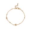 Fashion Jewelry Light Luxury Love Electroplating Zircon Gold-Plated Adjustable Bracelet Batch