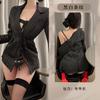 Sexy Underwear Sexy Secretary Uniform Pure Desire Striped Shirt Set Seduction Pajamas