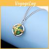 Julius Caesar Zeppeli Metal Pendant Necklace With Rotatable Sphere For Cosplay Fans