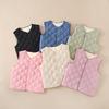 Kids Thickened Warm Padded Sleeveless Cardigan Vest For Boys And Girls