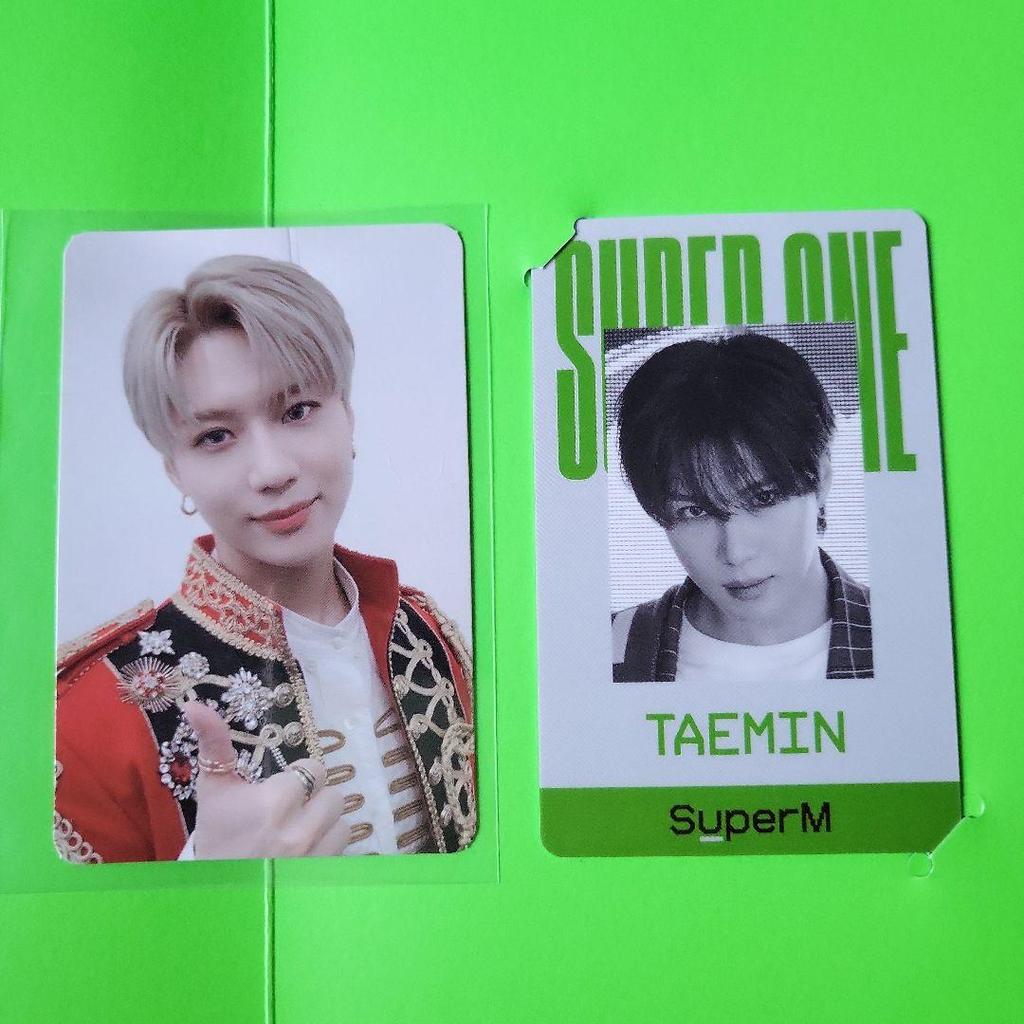 [USED] Taemin SuperM SUPER ONE CD Trading Card ID Card SHINee