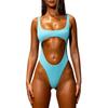 Women's One-Piece Sexy Bikini Fashion With Bra Pads No Steel Support Swimming Costume
