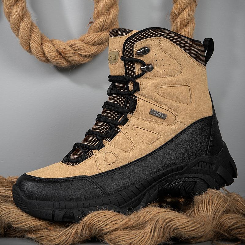 Fashion Men Tactical Boots Lace Up Military Army Boot Unisex Work Hiking Shoe Desert Waterproof Brand Climbing Shoe Male Ankle Size Plus