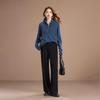 Qianbainian Women's Mock Neck Wool Blend Knit Sweater