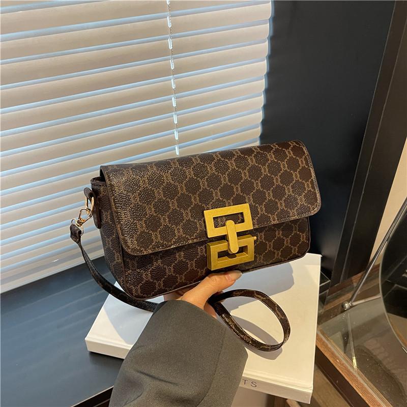 

Летняя новая ретро модная тенденция с принтом универсальная текстура темперамент на плечо сумка-мессенджер маленькая квадратная сумка