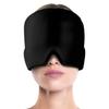 Sac Taske Eye Mask, Heat Relief, Cooling/Warming, Gel, Relaxing, Ice Pack, Icing (Black)