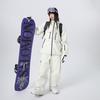 Ski Suit for Men and Women Hooded Ski Jacket and Pants Set Waterproof Breathable Loose Fit Snowboarding Suit Winter Outdoor Windproof Baggy Snow Suit