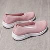 New soft and comfortable low-heeled casual round-head single shoes women's spring and summer easy-to-match casual shoes large-size fly-woven breathab