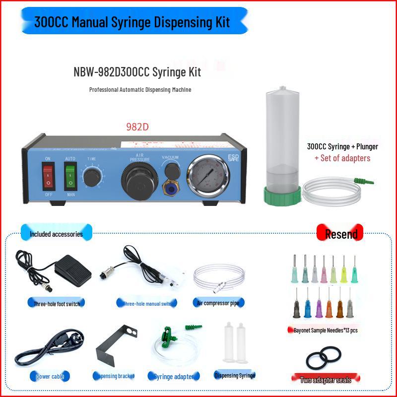 NBW-982D Semi-Automatic UV Glue & Silicone Dispensing Machine with Manual Controller