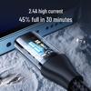 100W Transparent Fast Charging Nylon Braided Data Cable for Mobile Phones