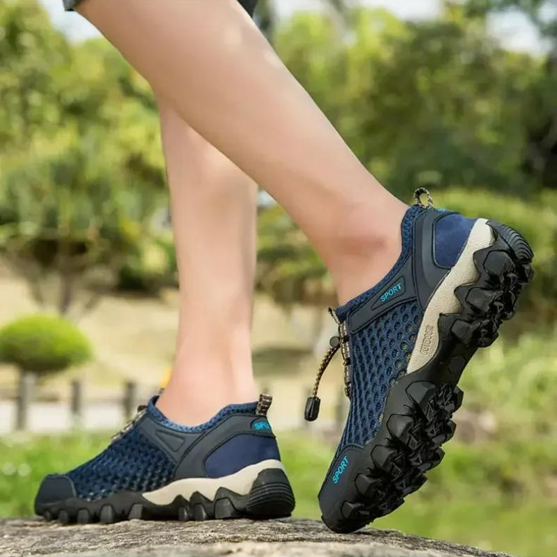 Fashion New Hiking Shoes Outdoor Men Shoes Summer Platform Mesh Shoes Non-Slip Lightweight Casual Shoe Wading Men Sneakers Tenis Hombres
