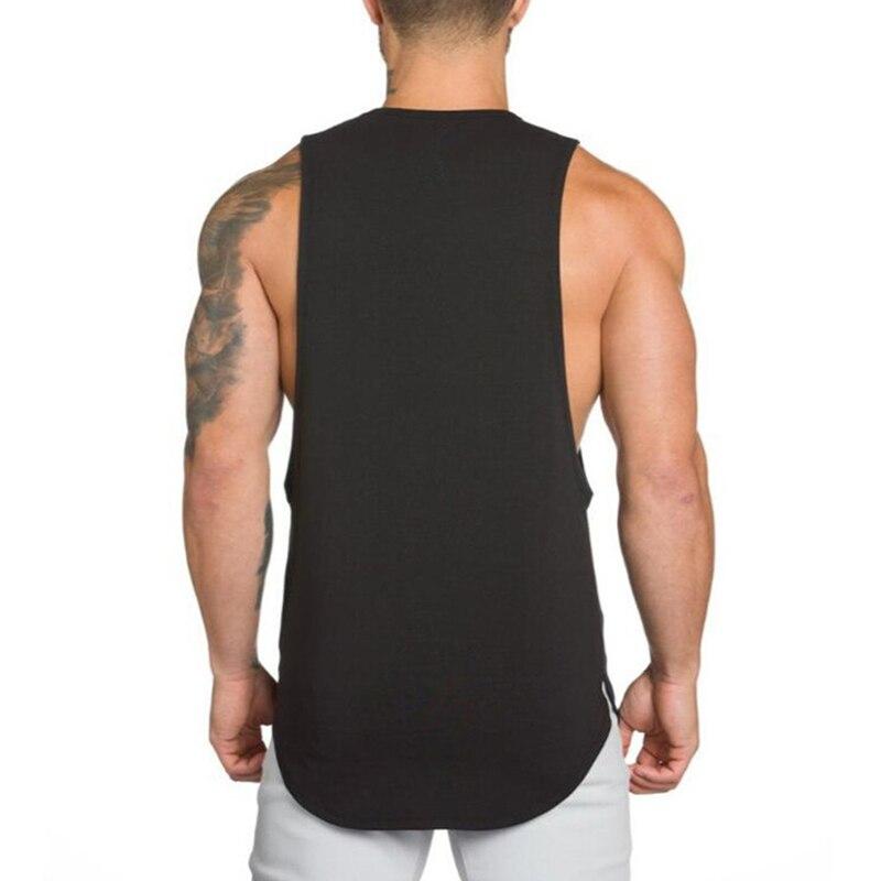 Do The Work  Fitness Bodybuilding Gym Sports Workout Mens Summer Fashion Casual Solid Color Pure Cotton Cool Vest 5 Colors