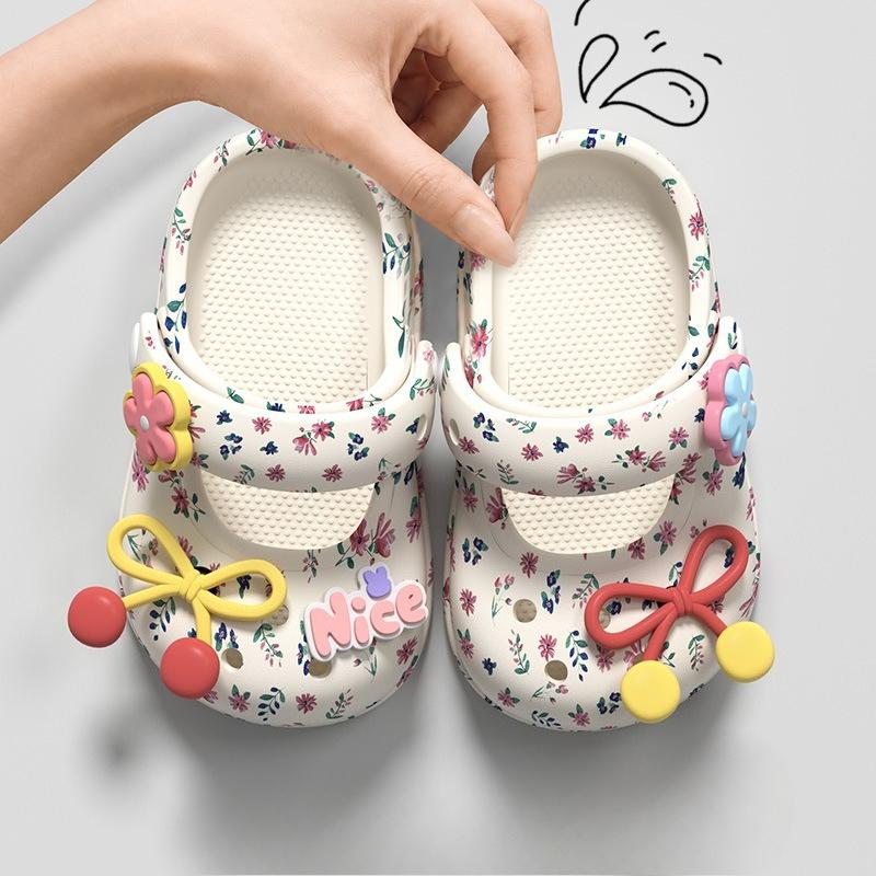 Baotou Girls' Children's Beach Shoes and Flip-flops