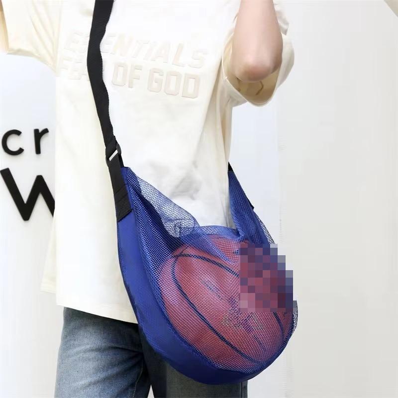 1pc Kids Crossbody Sports Bag for Basketball Football Volleyball Size 7 Ball Storage Training Pack Basketball Player Equipment