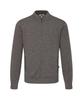 DAKS SHIRTS Wool Blend Solid Zip-Up Cardigan Regular Fit Brown_Dma1Swzu101W1