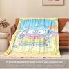 1pc Cute Ugly Fish Flannel Blanket - Seasonal Universal Comfort Washable Gift for All Ages, Suitable for All Family Available in multiple si