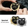 2PC Metal Car Styling Door Trunk Body Badge Sticker Decor Auto Accessories For a333 Cooper JCW WORKS R55 R56 F55 F56 R57 R58 R59 333a