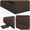 Folding Sofa Bed Taupe 70 X 72 X 60 Cm Fabric