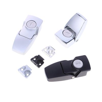 Dk604 Verrou à boucle Acier inoxydable Loquet d'armoire Tiroir Sécurité Verrou à bascule Avec deux clés