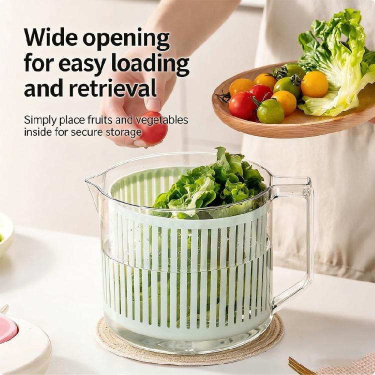 Convenient Household Salad Fruit Dryer Spinner Container For Kitchen Vegetable Dehydrator Drain Basket