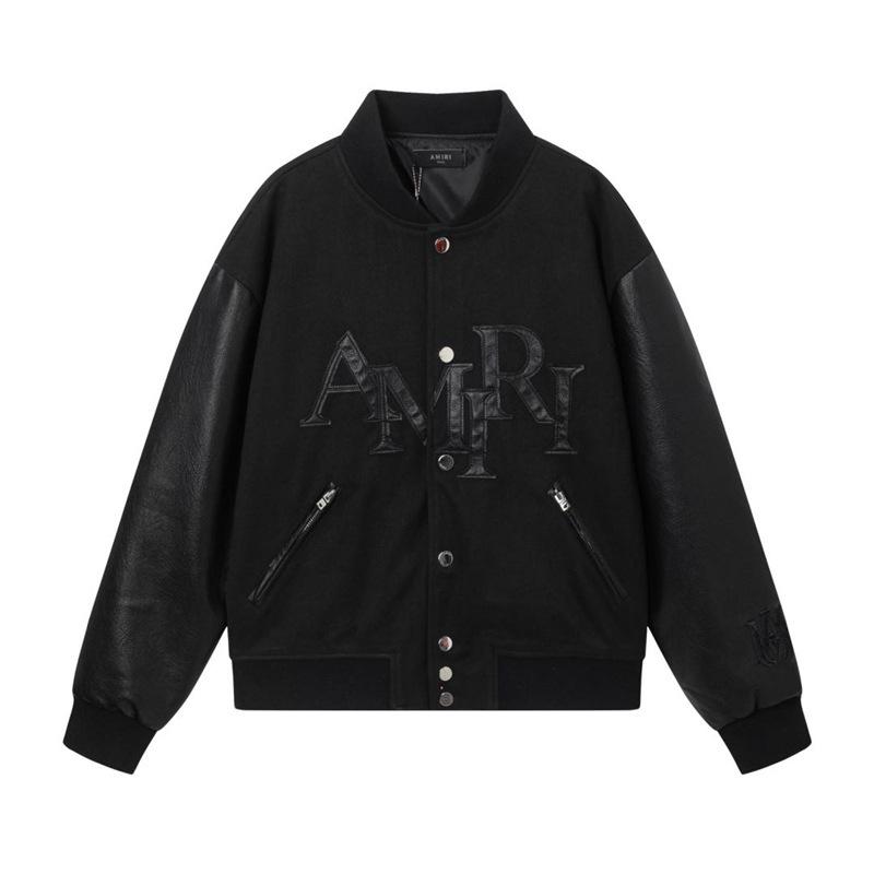 AMIRI Embroidered Casual American Baseball Jacket for Men