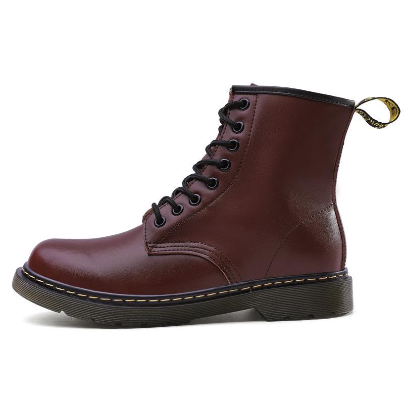 1 Martin Boots Classic Soft Leather British Style Short Boots NAPPA Leather Boots Round Head