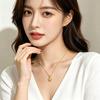 Daily versatile cool style starfish necklace women simple five-pointed star gold collarbone chain Valentine's Day accessory trendy women
