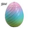 Easter Egg Toy Funny Twist Fidget 3D Printed Spiral Figurine Hand Stress Reliever Rotating Puzzle for Adults Anxiety Relief Gradient Color