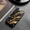 Metallische Farbe Glas Handyhülle für Samsung Galaxy S26 S25 S24 S23 S22 S21 Ultra Plus FE 5G Gold Diamant Herz 2D UV-Druck