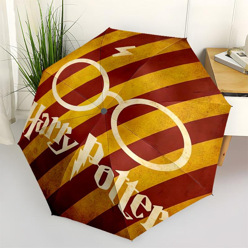 1pc Harry Potter Glasses Lightning Bolt Umbrella with Plastic Handle,Suitable for All Seasons Travel Outdoor Multi-functional UmbrellaDCS208