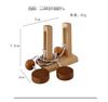 Qiqutop Educational Wooden Puzzle Ring Removal Stringing Set of 6 A puzzle that adults and children alike will Brain mental thinking wooden perfect